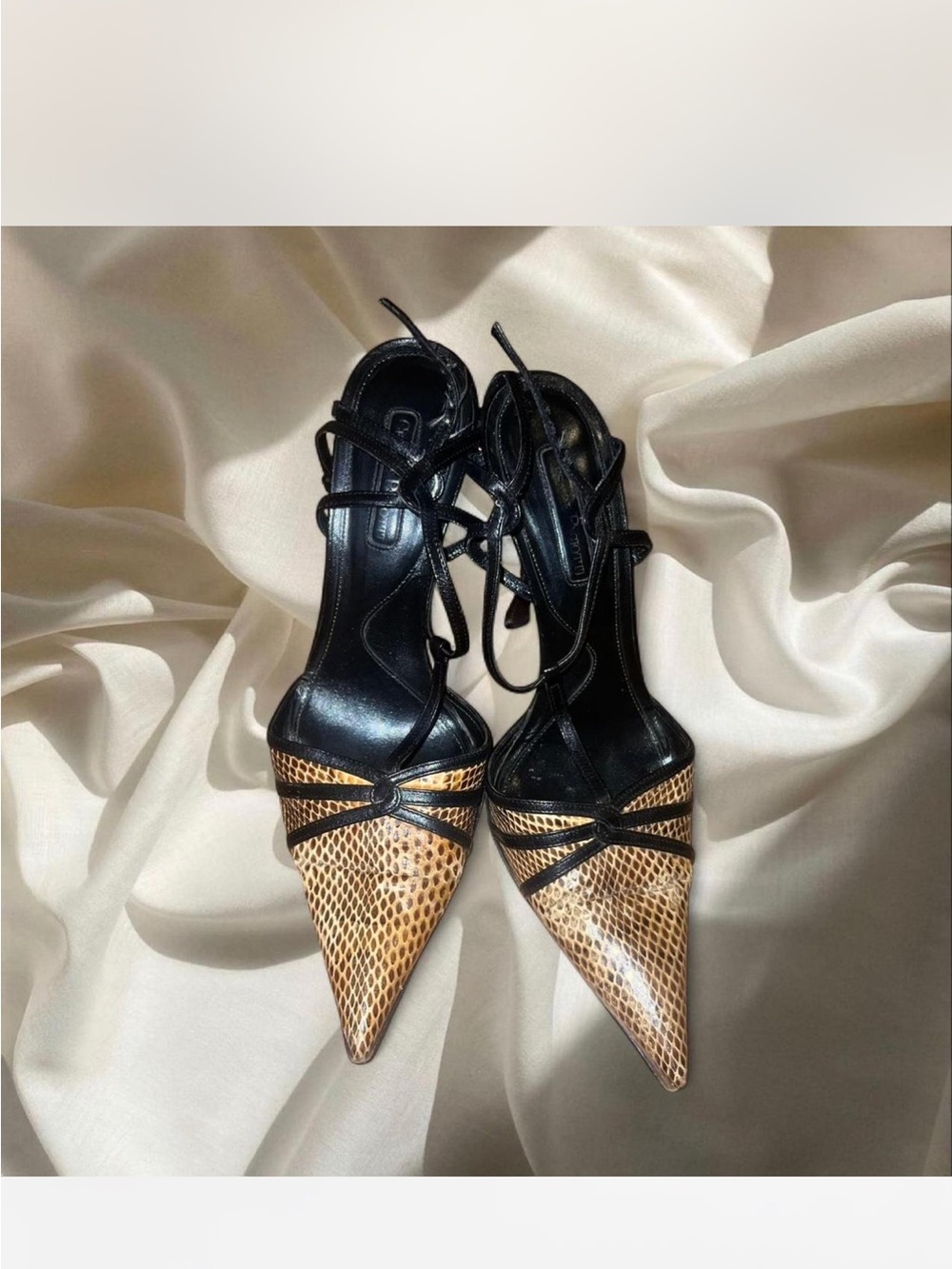 Cesare Paciotti pointed toe python heels - Picture 2 of 7